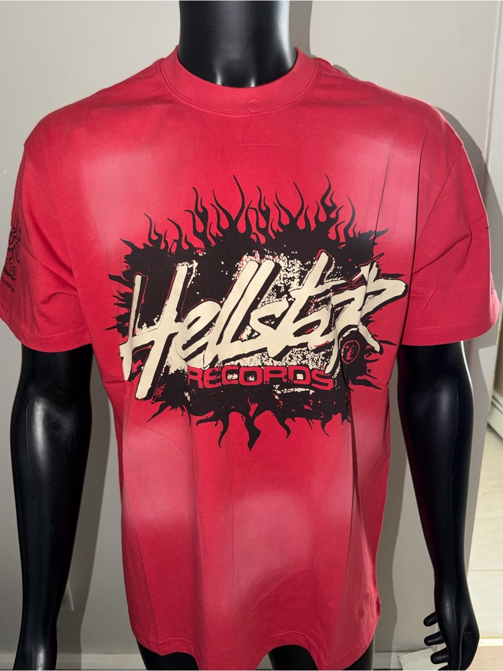 Hellstar Records Red Graphic Short-Sleeve Tee